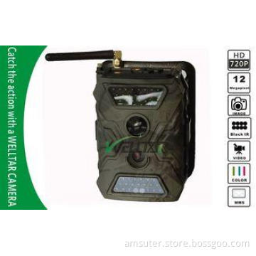 NO Glow Black IR Flash SMS Trail Camera , Night Time Game S